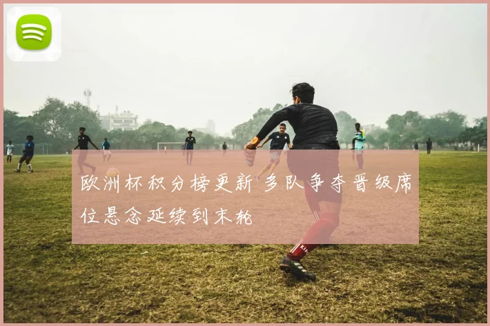 欧洲杯积分榜更新 多队争夺晋级席位悬念延续到末轮